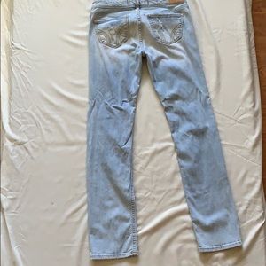 Hollister denim ripped low rise jeans ✨